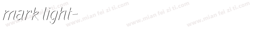 mark light字体转换